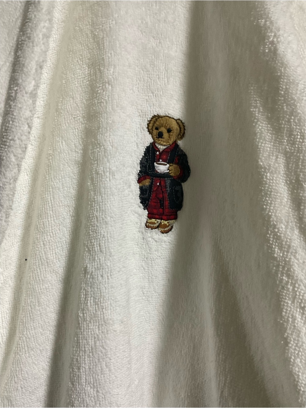 Polo by Ralph Lauren White Teddy Bear Robe - Picture 2 of 5